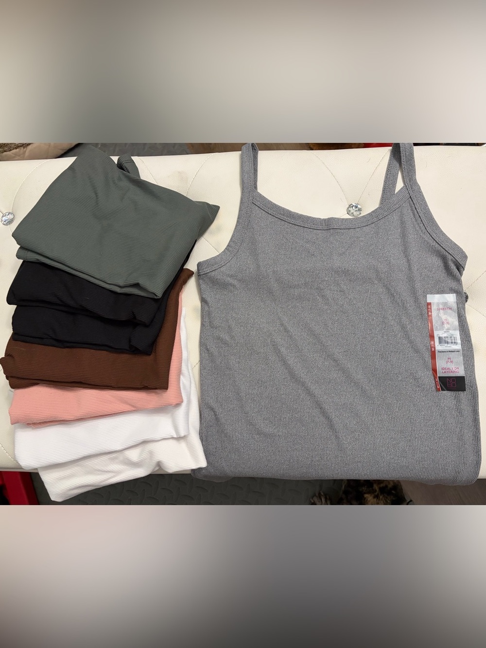 No boundaries stretch rib Cami Lot medium